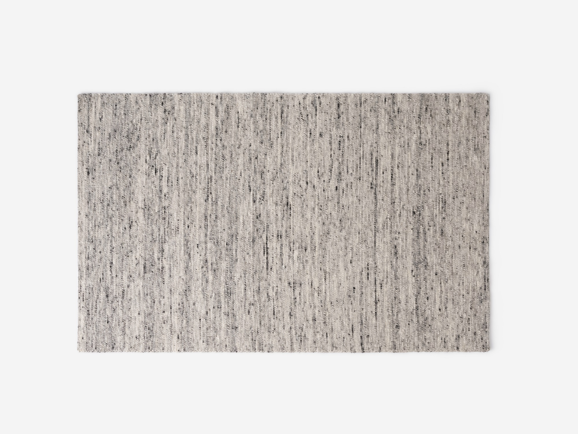 Light grey living room rug top view